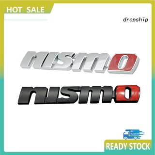 Dro_ สติ๊กเกอร์โลโก้โลหะ 3 D สําหรับตกแต่งรถยนต์ Nismo