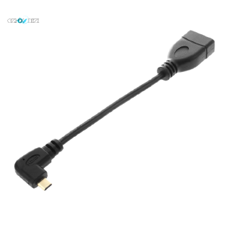 อะแดปเตอร์สายเคเบิ้ล 90 องศา micro - hdmi right direction male to hdmi female ความยาว:17 ซม.