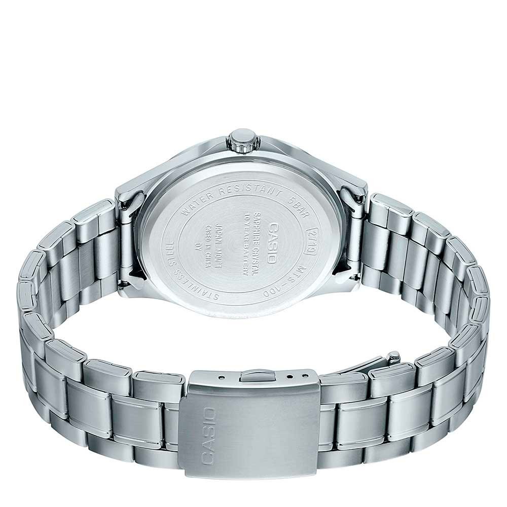Casio นาฬิกาข้อมือผู้ชาย รุ่น MTS-100D(สายแสตนเลส) MTS-100L(สายหน้ง) กระจก sapphire MTS-100D-1A MTS-100L-1A MTS-100L-7A