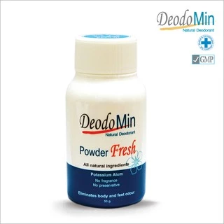 แป้งระงับกลิ่นกาย ดีโอโดมิน จากสารส้มบริสุทธิ์ DeodoMin Powder Fresh 50 กรัม