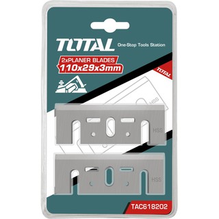 TOTAL ใบมีดกบไสไม้ ขนาด 82 x 29 x 3.0 mm รุ่น TAC618202