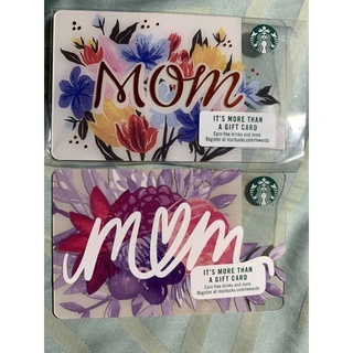 Starbucks cards mom set 2 ใบ ราคา 60.-