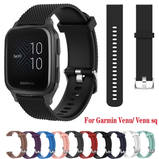 สายนาฬิกาข้อมือซิลิโคนสําหรับ Garmin Venu / Venu Sq