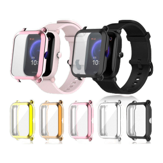 เคสกันกระแทก Amazfit bip,bip lite,bip s,bip u Pro,gts2 mini,gts4 mini TPU นิ่มครอบเต็มหน้าปัดสวยงามมีหลายสี