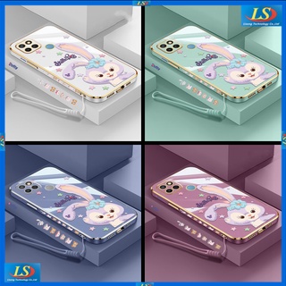 เคส Realme C21Y เคส Realme C25Y เคส Realme C21 7i C17 C15 C12 C11 2021 C20 C35 C31 9 Pro เคสโทรศัพท์มือถือ ลายการ์ตูนกระต่าย StellaLou TZ