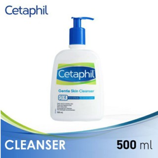 Cetaphil 500 ml Clenser โฟมล้างหน้า สูตรอ่อนโยน โฟมล้างหน้าสำหรับคนเป็นสิว แพ้ง่าย500 มล