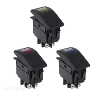 Kool 4 Pin กันน้ํา 12V 20A บาร์โยกสวิทช์ไฟ Led สําหรับรถยนต์เรือ