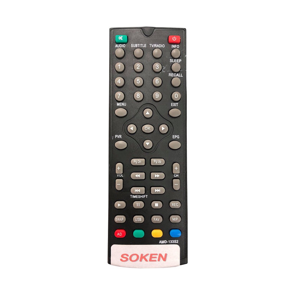 รีโมทกล่องทีวีดิจิตอลโซเคน (Soken)