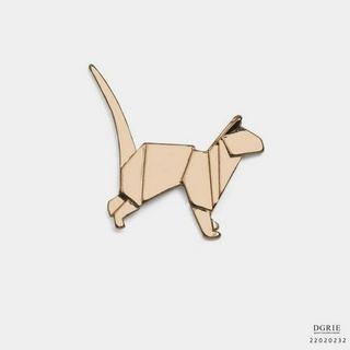 Gold Cat Brooch - เข็มกลัดแมวสีทอง