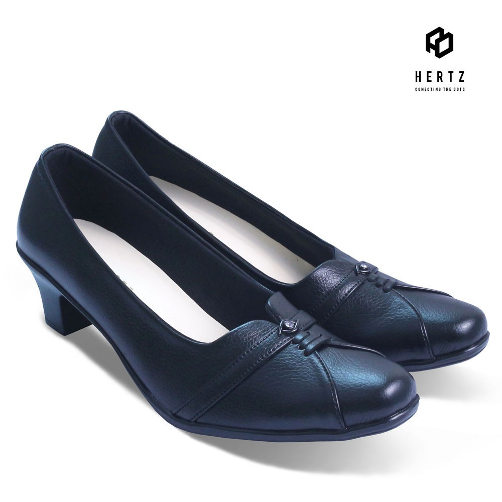 Women& 39;s Official Shoes H 2136 Women& 39;s รองเท้ามีส้นไม่มีสายรัดจากแบรนด์ Original Hertz รุ่นล่