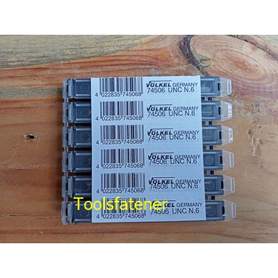 Volkel No.74506 Machine Taps UNC No.6 X 32 ดอกต๊าปเครื่องรูทะลุขนาด UNC No. 6 X 32 ราคาดอกละ 450บาท
