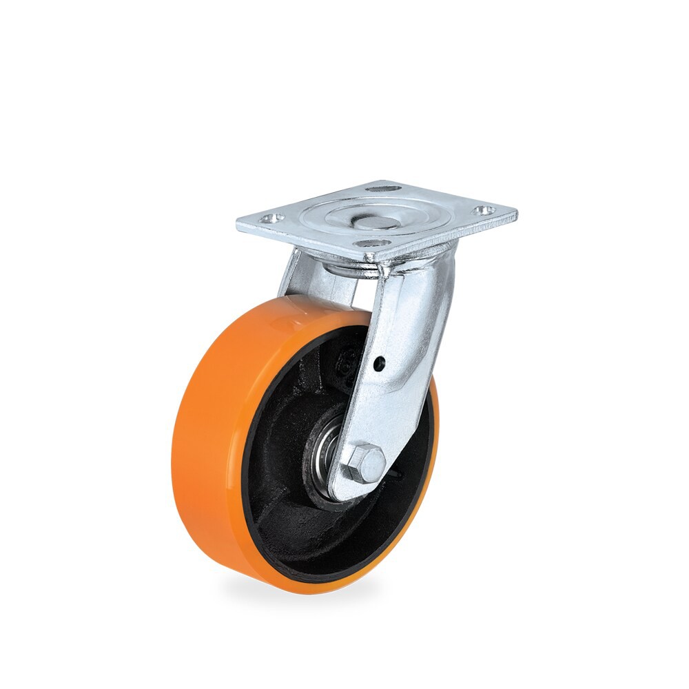 Z07 ล้อ PUt กระทะเหล็กหล่อ 100 มม. ล้อเป็น SUPO/Z07 PUt wheels, cast iron center, 100 mm. Wheels are SUPO.