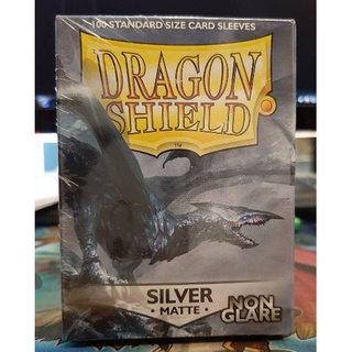 DS dragshm--silver--nonglare Dragon Shield Sleeve Silve Dragon Shield Matte 1 Box  5706569118082