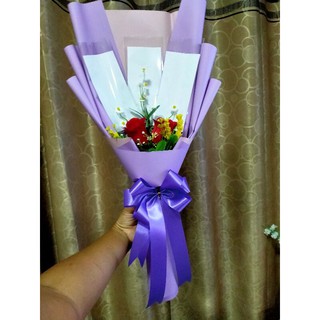 ช่อธนบัตรสำเร็จ สีม่วง