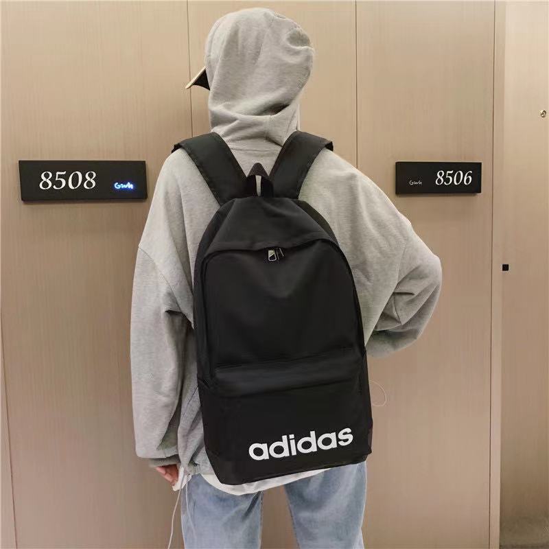 Adidas กระเป๋าเป้แฟชั่นลำลองสำหรับผู้ชายและผู้หญิงรุ่นใหม่