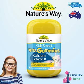 Natures Way Kids Smart Vita Gummies Calcium 60 Pastilles exp02/2025