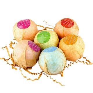 6pcs/Set Bath Bubble Bomb Bath Salt Ball Plant Essence SPA Stress Exfoliating