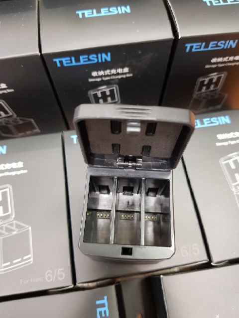 TELESIN HERO8 แบตเตอรี่เสริม/กล่องชาร์จแบบบรรจุแบตเตอรี่ HERO6/HERO7Black/HERO8Black GP-BTR-801-B / GP-BNC-801