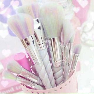 เซ็ทแปรงแต่งหน้า ยูนิคอร์น พร้อมกระเป๋า N036 NEE CARA MAKEUP BRUSH SET 10 PIECE สุดน่ารัก ขนนุ่ม พร้อมใช้งาน