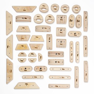 VOLA Wooden Hold : Set M - 44 holds, Climbing holds, Rock climbing, Climbing wall หน้าผาจำลอง ตัวจับ ปีนผา ปีนเขา