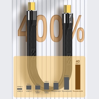 Capa สายเคเบิล USB4 40Gbps USB C Type C PD 100W 8K สําหรับแล็ปท็อป ทีวี