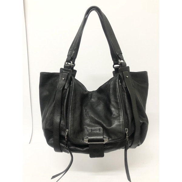 กระเป๋ามือสอง ของแท้ KOOBA NEW YORK สีดำ หนังแท้ ขนาด 11 นิ้วครึ่ง พร้อมส่ง