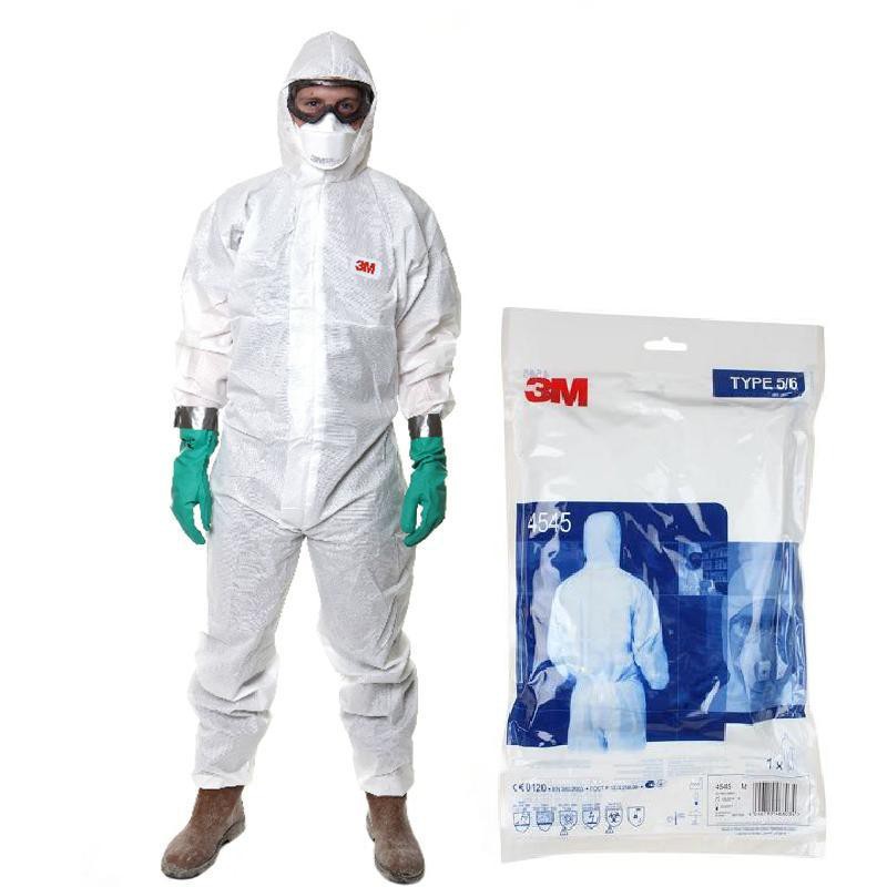 PPE 3M4545 ชุดป้องกันฝุ่น เชื้อโรคและสารเคมี มาตรฐาน EN 14126