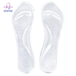 1 pair Transparent Gel Insoles with Forefoot Arch Support Foot Fatigue/ Dtress/ Pain/ Massage