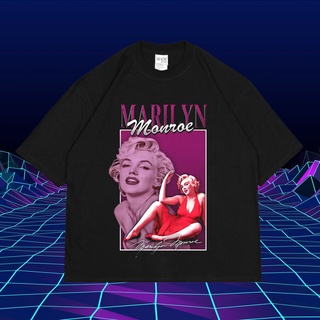 เสื้อยืดลำลองเสื้อยืด พิมพ์ลาย MARILYN MONROE OVERSIZE MARILYN VINTAGE MARILYN MONROE สําหรับผู้ชายS to4XL