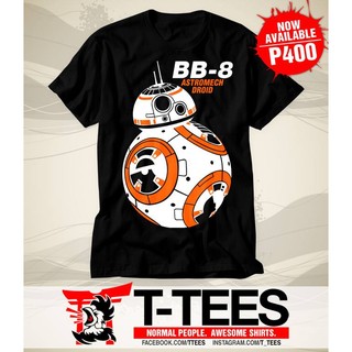 เสื้อยืด พิมพ์ลาย Star Wars BB8 Astromech droid แฟชั่นสําหรับสตรี