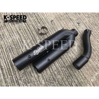 ท่อ Diabolus Twin shots Slip on For Honda Rebel500. (สินค้าแท้จากK-Speed)