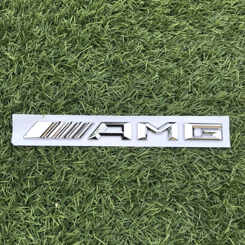 Mercedes Benz AMG Emblem AMG โลโก้ Chrome