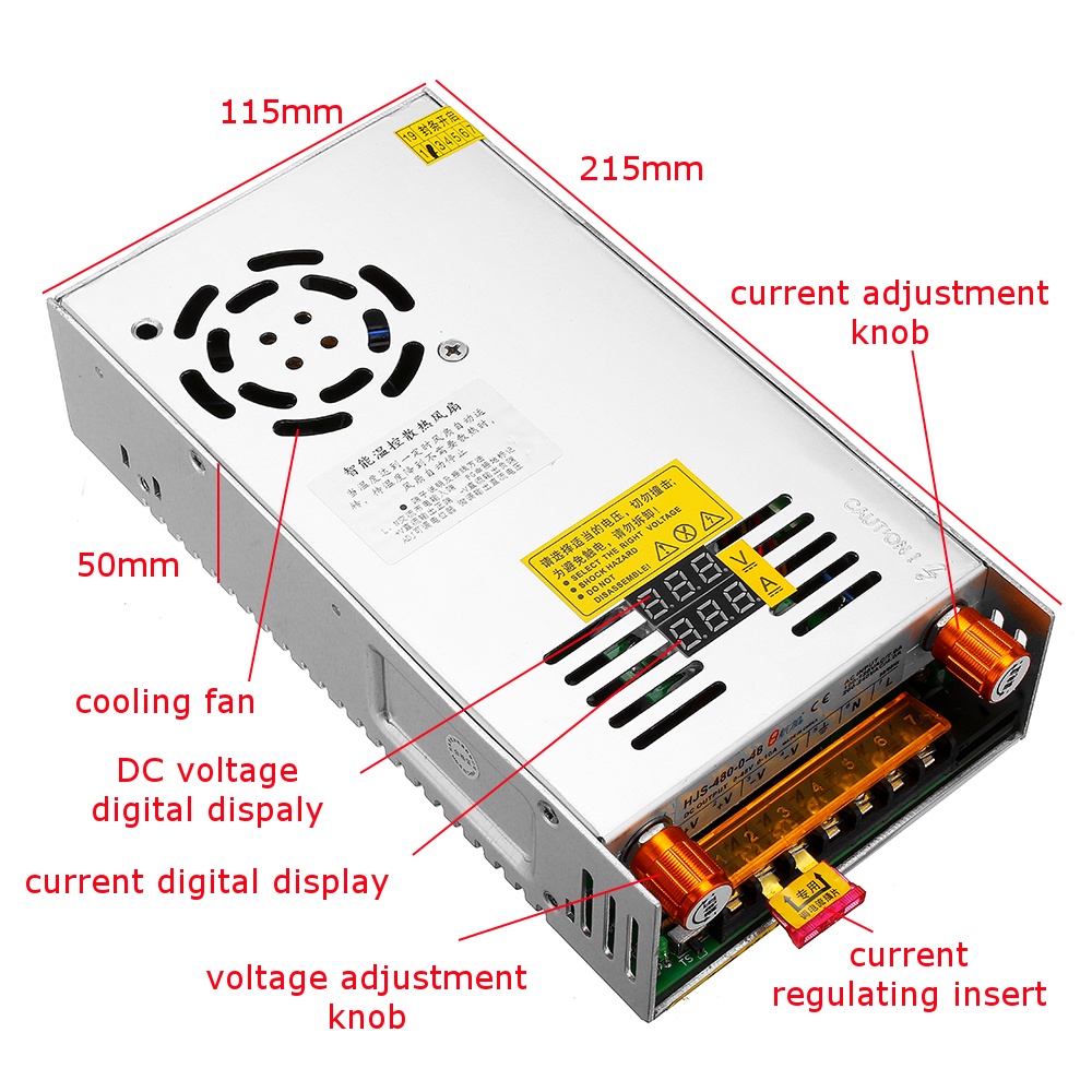 Hjs หม้อแปลงพาวเวอร์ซัพพลาย AC 110 220V เป็น DC 0-24 36 48V 480W พร้อมหน้าจอดิจิทัลคู่ ราคา ถูกที่สุด ดีลบีเคเค แกลเลอรีภาพที่ 4