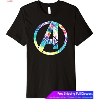 SKTT1 Marvelเสื้อยืดผู้ชายและผู้หญิง Marvel Avengers Tie Dye A Symbol Premium T-Shirt Premium T-Shirt Marvel Popular T-s