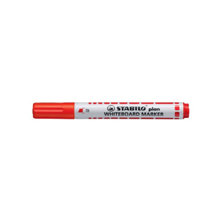 Electro48 STABILO ปากกาไวท์บอร์ดหัวตัด Plan สีแดง 643/40