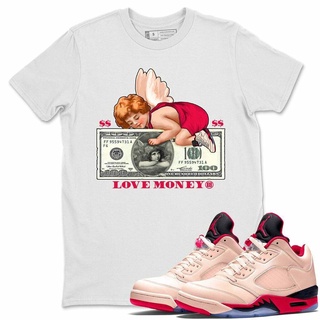 [S-5XL]เสื้อยืด พิมพ์ลาย Love Money To Match5 Arctic สีส้ม