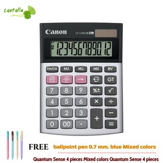 Canon LS-120Hi III Calculator Free ballpoint pen 0.7 mm. blue Mixed colors Quantum Sense 4 pieces