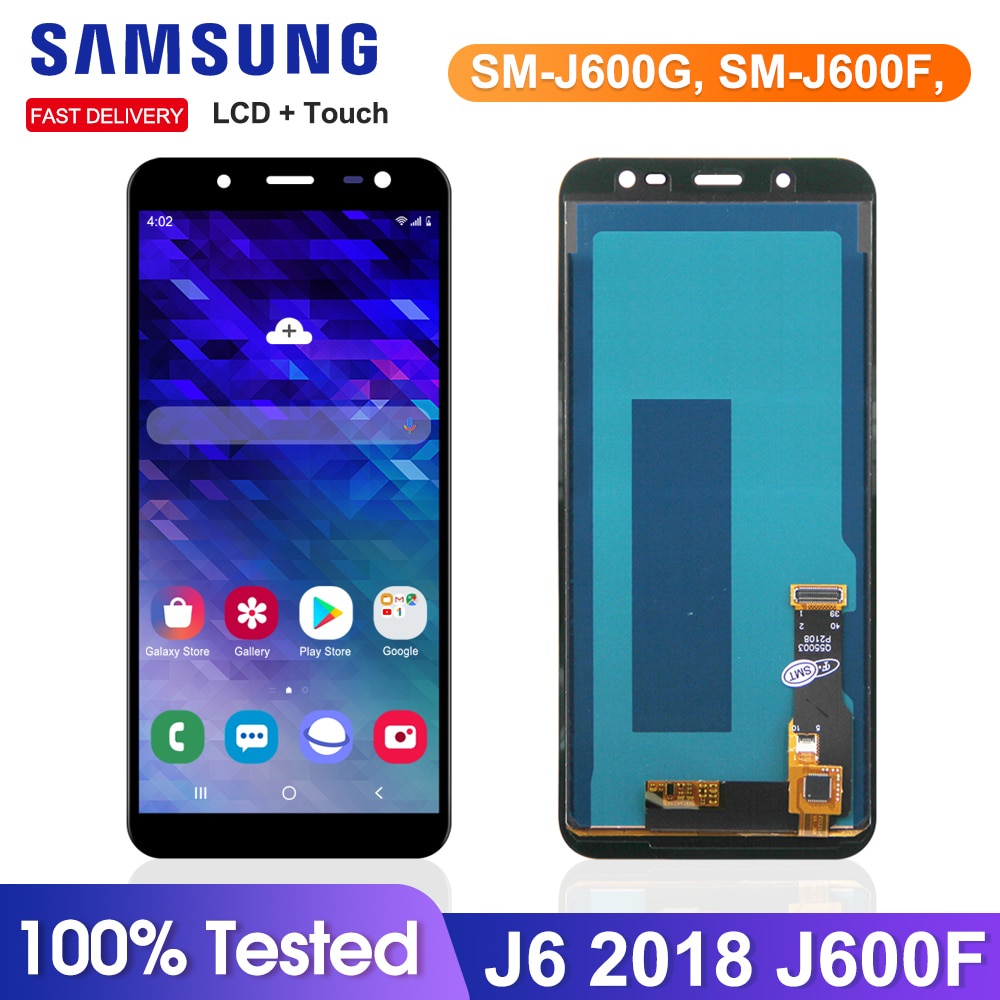 LCD J6 สําหรับ Samsung Galaxy J6 2018 J600 J600F J600Y จอแสดงผล LCD Touch Screen Digitizer Assembly 