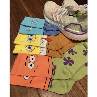 [ พร้อมส่ง ] ถุงเท้าเซตสปองบ๊อบ 🧦 ถุงเท้าลายการ์ตูน ถุงเท้าลายน่ารัก ถุงเท้าไปเที่ยว ถุงเท้าใส่อยู่บ้าน