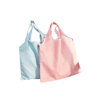 AmBag กระเป๋าช้อปปิ้ง พับได้พร้อมตัวล็อกในตัว เวลาพับเก็บ พร้อมส่ง