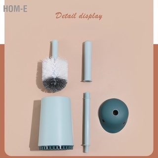 Hom-E Household Toilet Brush Creative Bathroom Cleaning Tool with Holder Bowl and Long Handle Standing Set