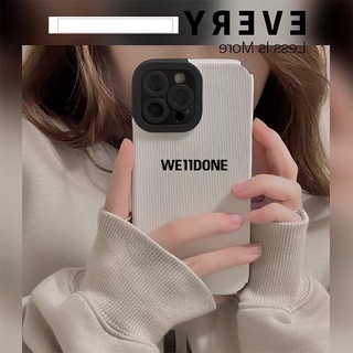 Welldone เคสป้องกันโทรศัพท์มือถือหนัง ลายไม้จิ้มฟัน หรูหรา สําหรับ iphone 13 Pro Max i13 13pro 11 Pro Max i11 X XR Xs Max 7plus 8plus 12Pro 12 Pro Max