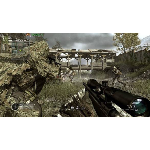 แผ่น XBOX 360 : Call of Duty 4 Modern Warfare  ใช้กับเครื่องที่แปลงระบบ JTAG/RGH