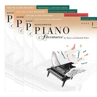 หนังสือเรียนเปียโน Accelerated Piano Adventures for the Older Beginner เล่ม 1-2
