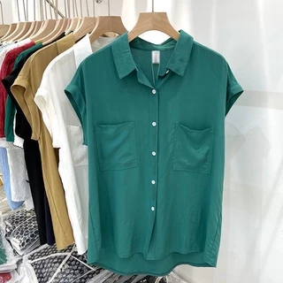 Bh เสื้อเบลาส์ แขนสั้น ลําลอง เข้ากับทุกการแต่งกาย แฟชั่นฤดูร้อน สําหรับผู้หญิง