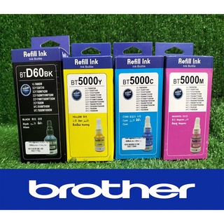 หมึกเติม Brother refill BTD60 Bk BT5000 C/M/Y ใช้กับ : DCP-T310DCP-T510WDCP-T710WMFC-T810W ของเทียบเท่า