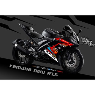 สติ๊กเกอร์ ฉลาม YAMAHA YZF R15 V.2 2018-2020