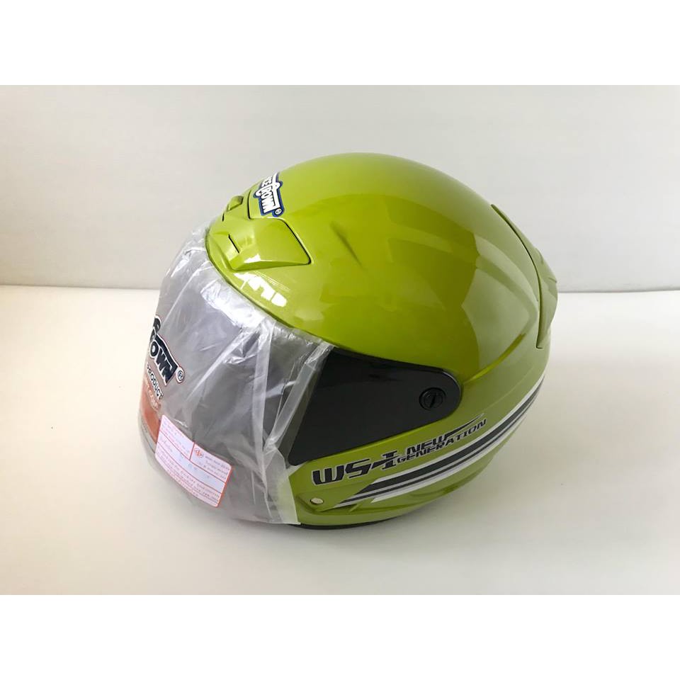 หมวกกันน็อค Space Crown เปิดคาง สีเขียว