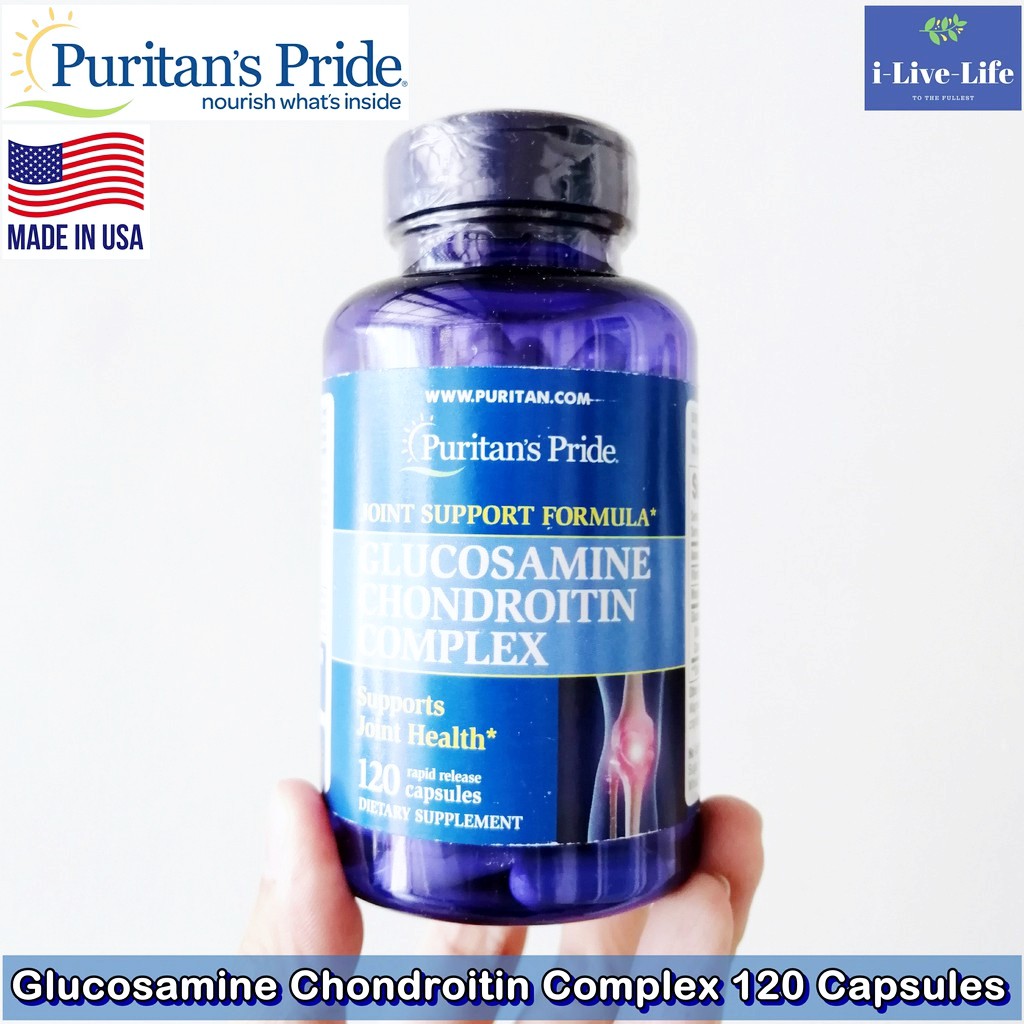 กลูโคซามีน คอนดรอยติน Glucosamine Chondroitin Complex 120 Capsules - Puritan's Pride บำรุงข้อต่อและก
