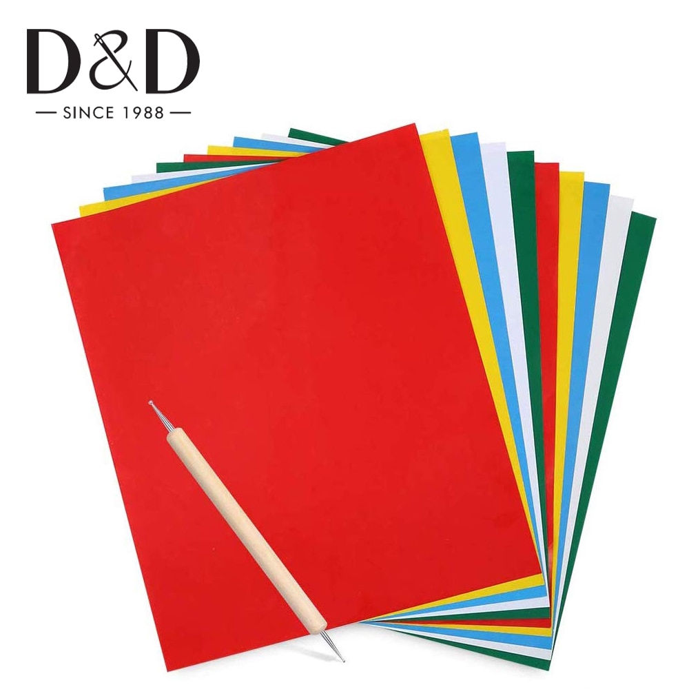 กระดาษลอกลาย 10 ชิ้น พร้อมเข็ม 1 ชิ้น สําหรับเย็บปักถักร้อย